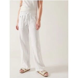 🤍ATHLETA CABO LINEN WIDELEG PANT